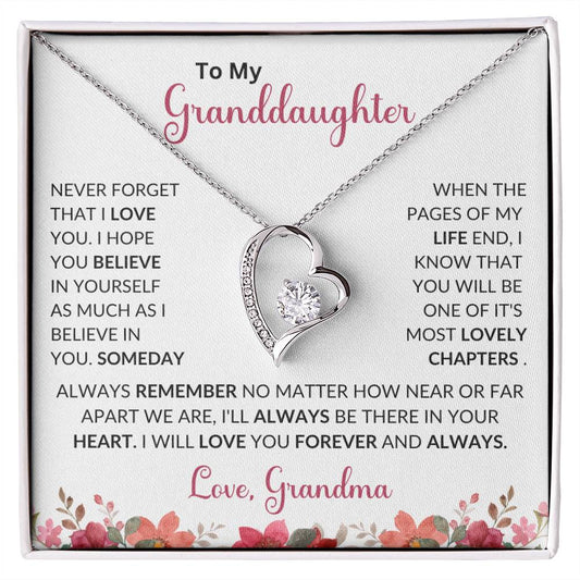 To My Granddaughter | I Will Love You Forever & Always | Forever Love