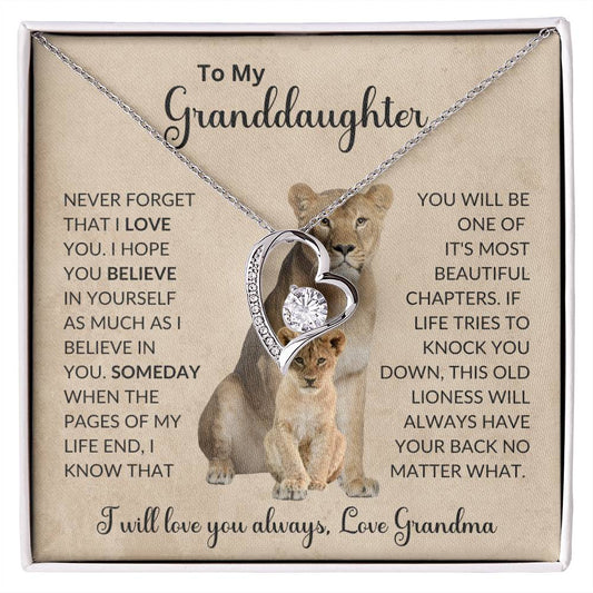 To My Granddaughter | I Will Love You Forever & Always | Forever Love