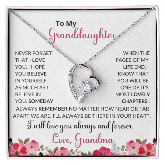 To My Granddaughter | I Will Love You Forever & Always | Forever Love