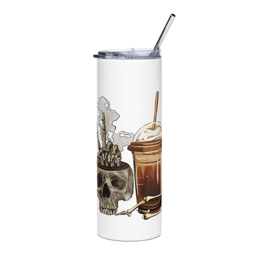 Halloween Coffee Skulls | Stainless steel tumbler