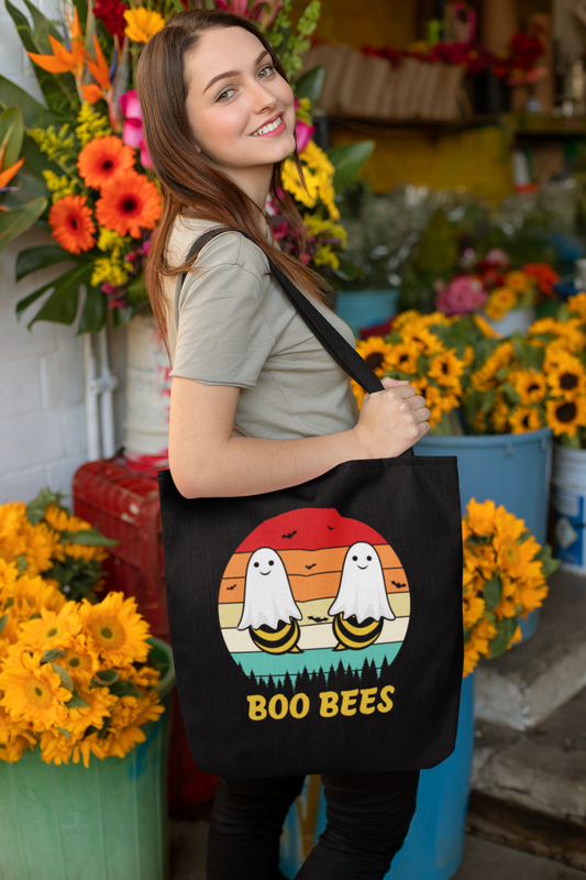 Retro Boo Bees | Halloween | Eco Tote Bag