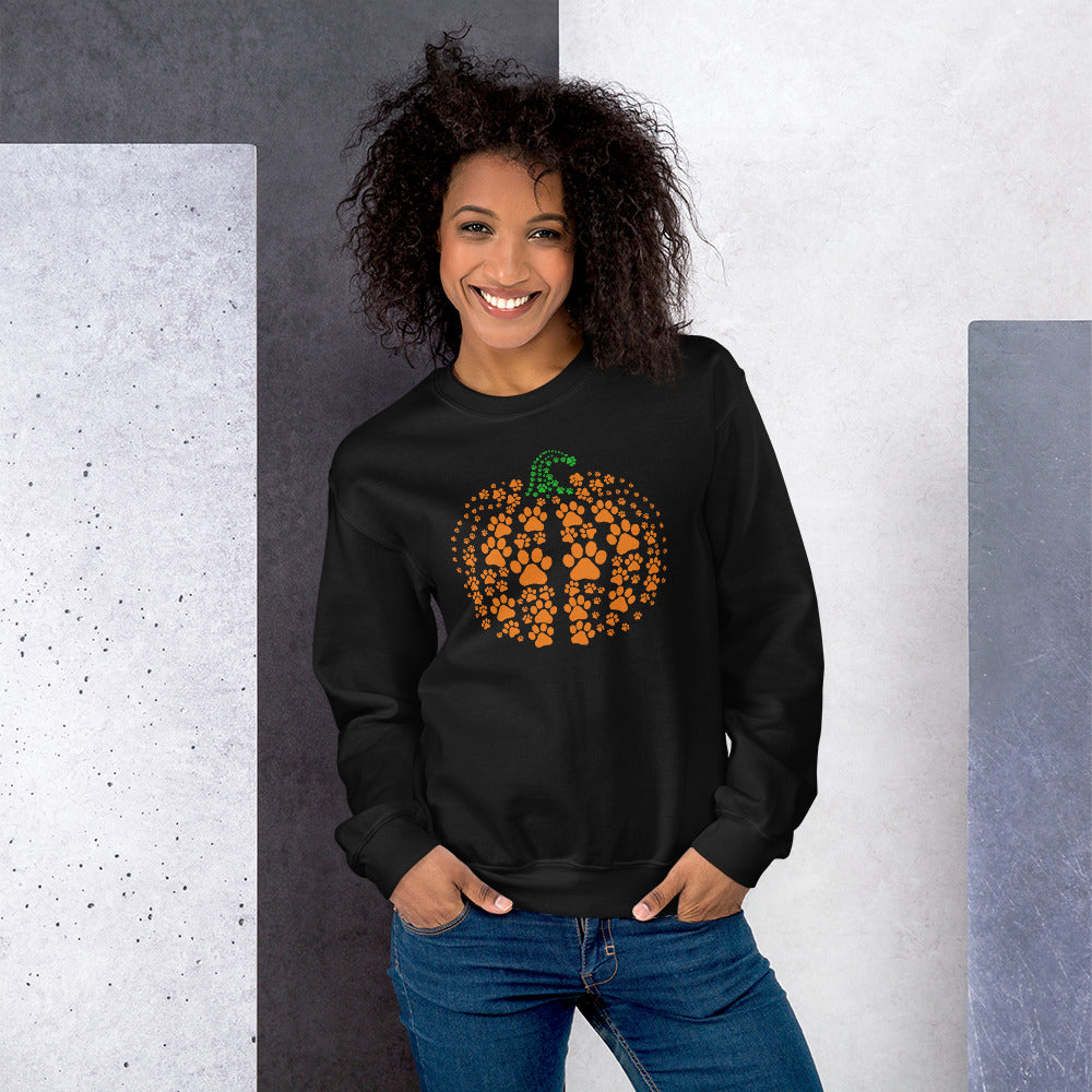 Pumpkin Paw Prints | Dog/Cat | Unisex Sweatshirt