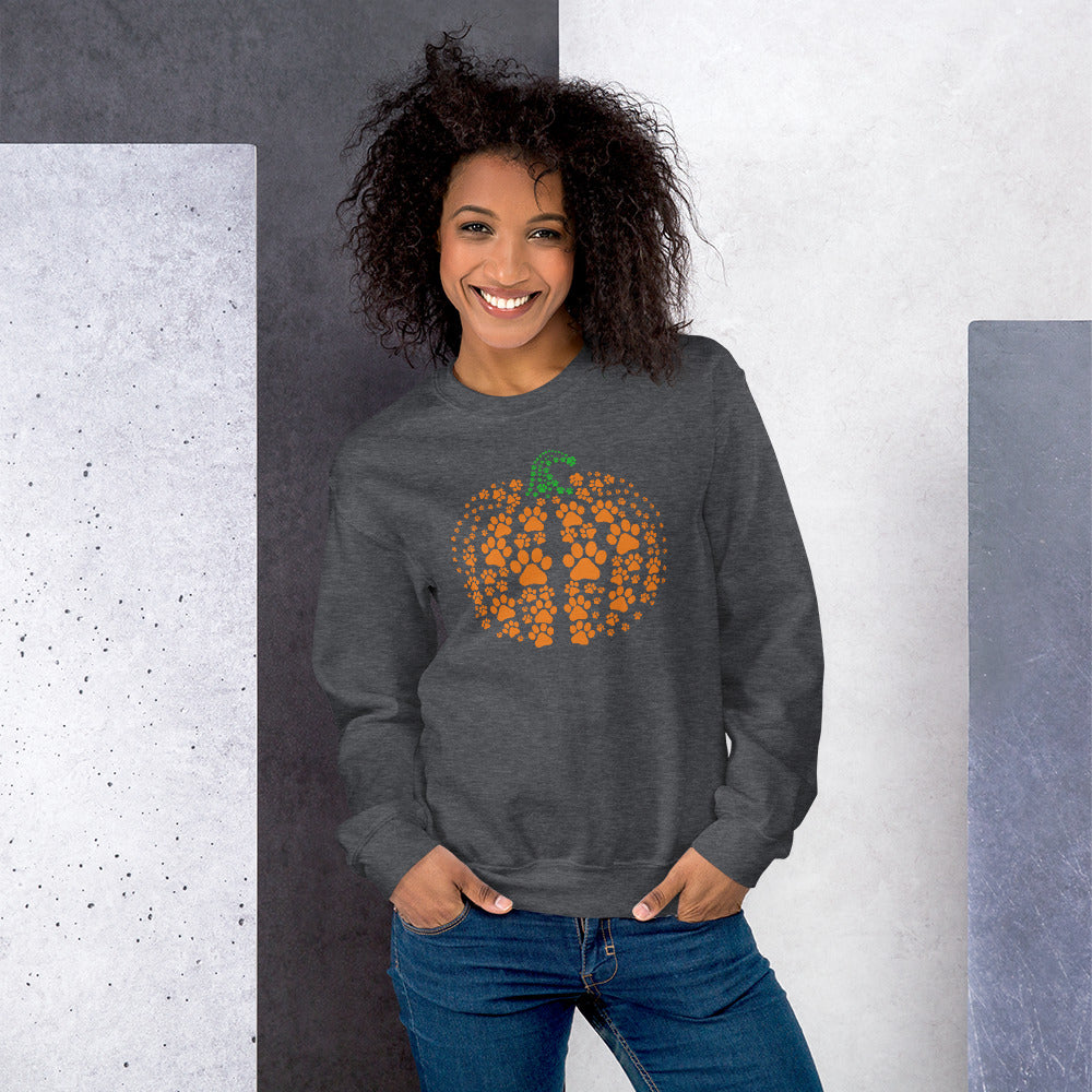 Pumpkin Paw Prints | Dog/Cat | Unisex Sweatshirt