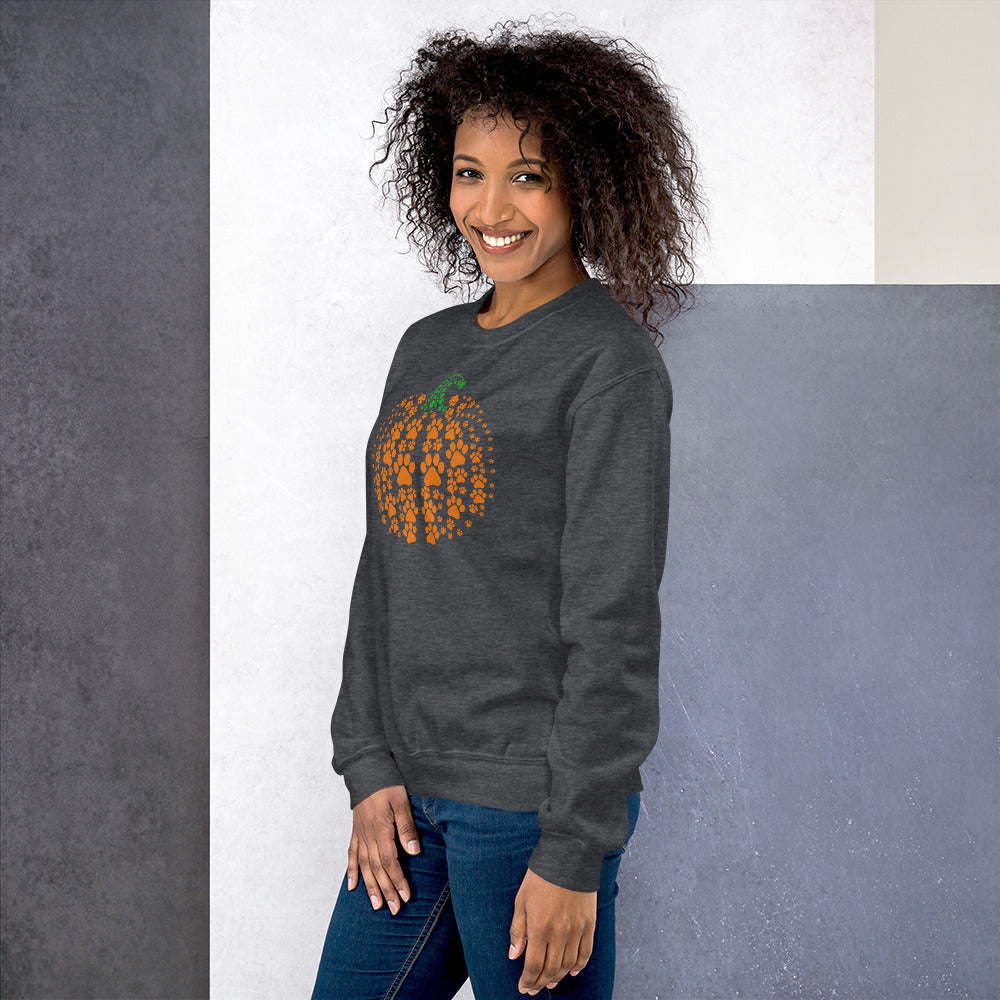 Pumpkin Paw Prints | Dog/Cat | Unisex Sweatshirt