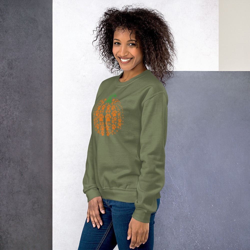 Pumpkin Paw Prints | Dog/Cat | Unisex Sweatshirt