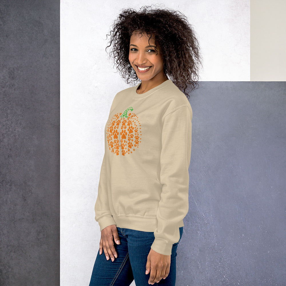 Pumpkin Paw Prints | Dog/Cat | Unisex Sweatshirt