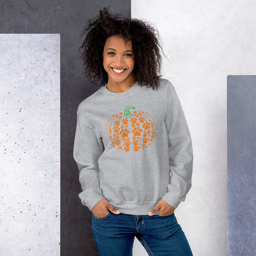 Pumpkin Paw Prints | Dog/Cat | Unisex Sweatshirt