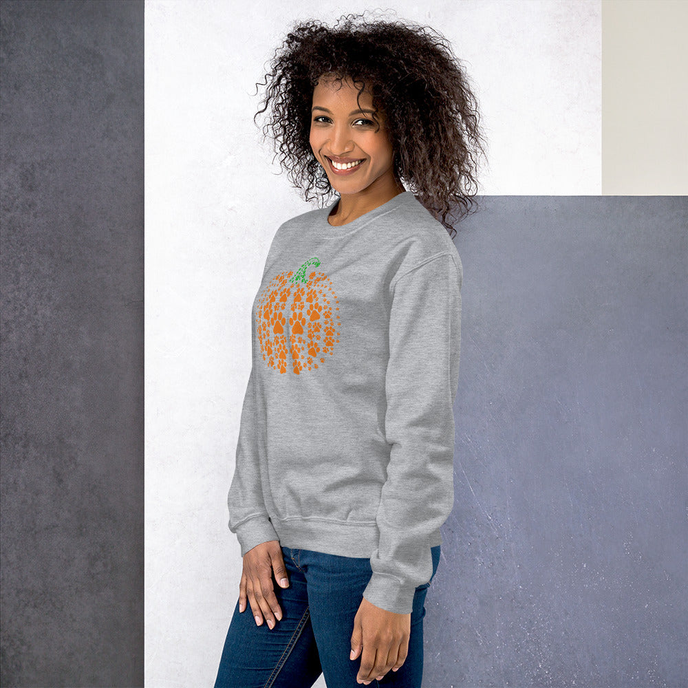 Pumpkin Paw Prints | Dog/Cat | Unisex Sweatshirt