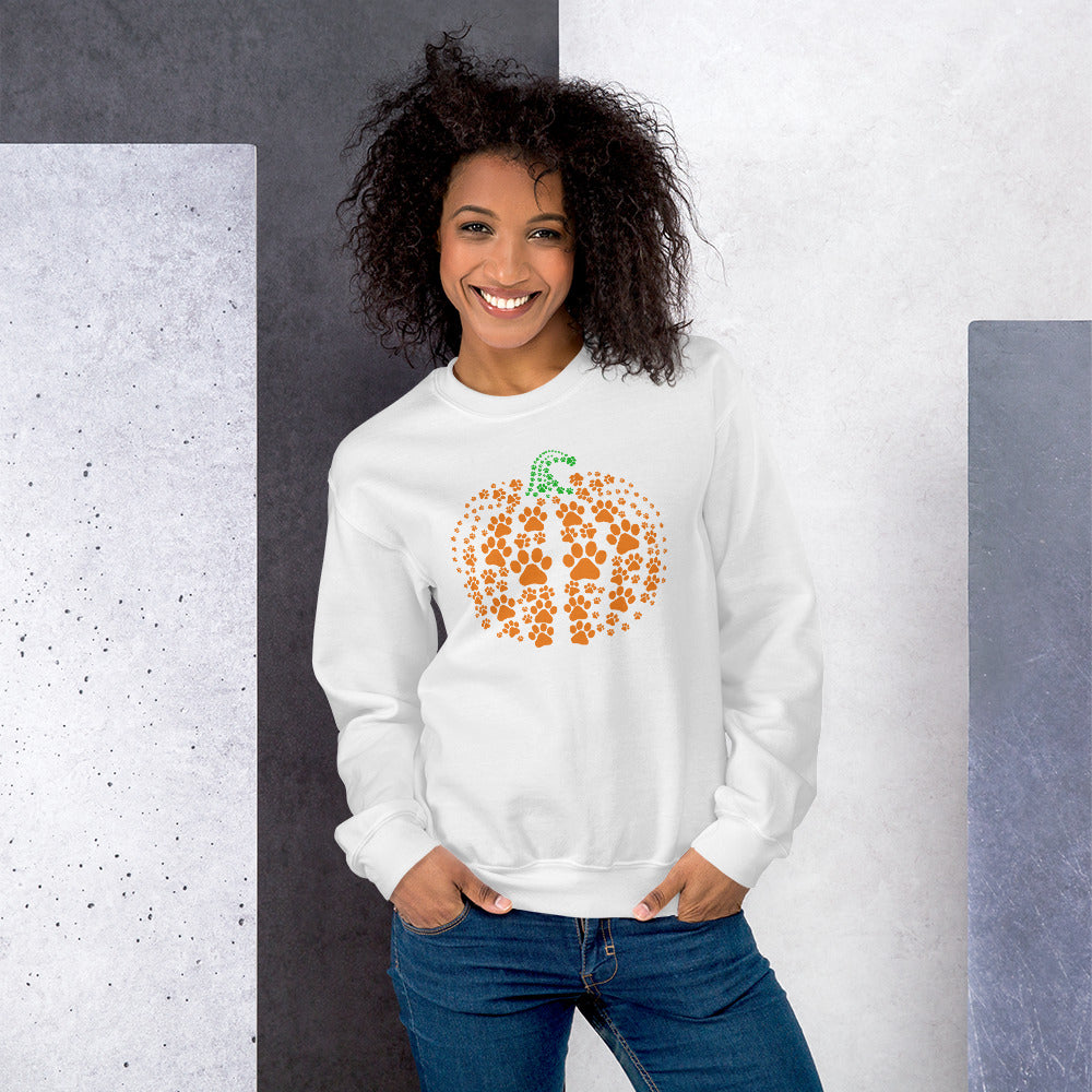 Pumpkin Paw Prints | Dog/Cat | Unisex Sweatshirt