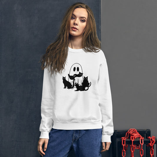 Ghost with Kitties | Unisex Sweatshirt